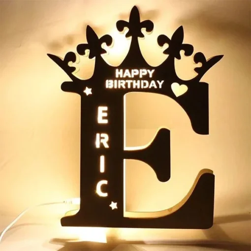 Wooden LED Letter Lights with Name