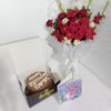 Birthday Blooms & Chocolate Cake Combo