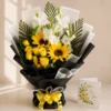 Bright Sunflower & Roses Bouquet