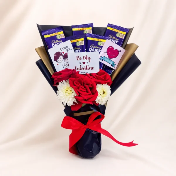 Dairy Milk & Roses Love Bouquet