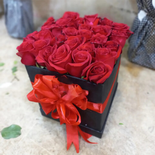 Elegant Red Roses Box