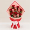Red Roses & KitKat Chocolate Bouquet