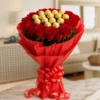 Romantic Red Roses & Ferrero Rocher Bouquet