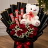Teddy & Roses Chocolate Bouquet