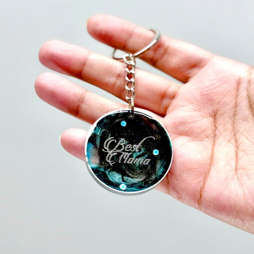 Best Mama Resin Keychain