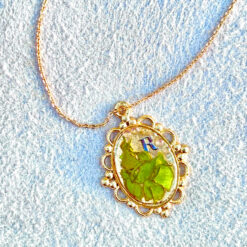 Bloom Resin Pendant Green