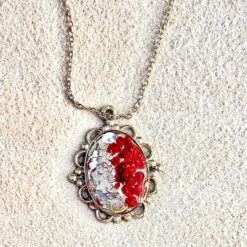 Bloom Resin Pendant Red