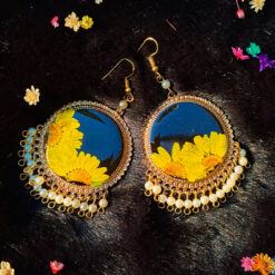 Charm Floral Earrings Sunflower