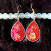 Floral Drop Resin Earrings