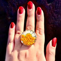 Flower Resin Ring