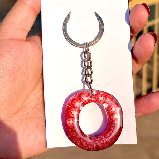 Fruity Alphabet Resin Keychain - Image 3
