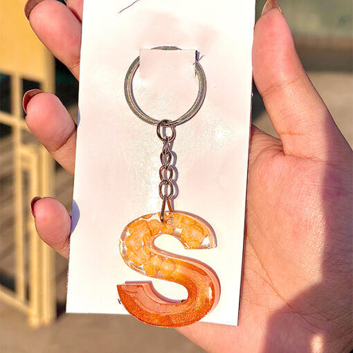 Fruity Alphabet Resin Keychain - Image 5