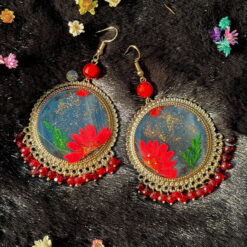 Glow Resin Art Earrings