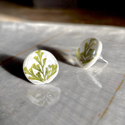 Green Leaf Studs