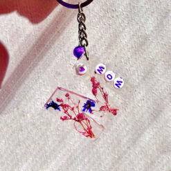 Handmade Flower Resin Keychain