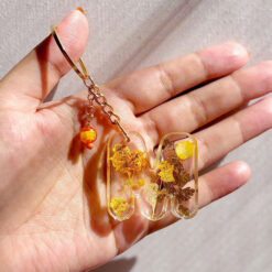 Handmade Mum Resin Keychain