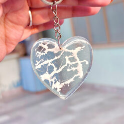 Heart Resin Keychain