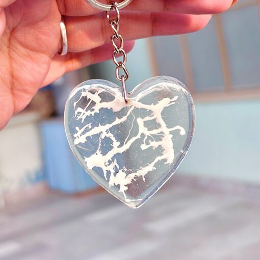 Heart Resin Keychain