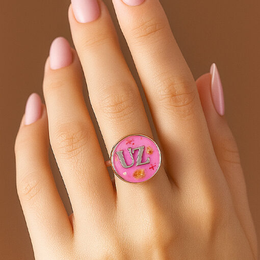 Initials Resin Ring