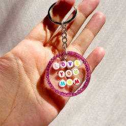 Love You Mom Keychain