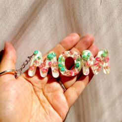 MOM Resin Keychain