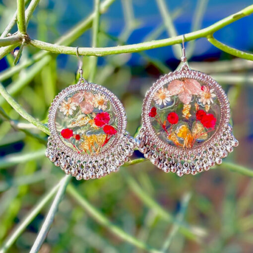 Meadow Resin Art Earrings