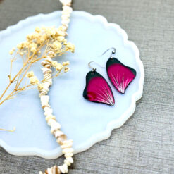 Monarch Wing Earrings Red