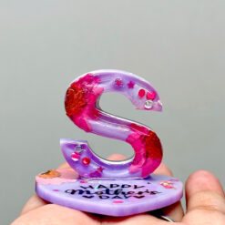 Mother Day Resin Letter Keychain