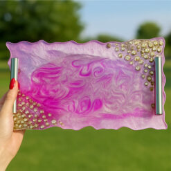 Purple Aura Resin Tray