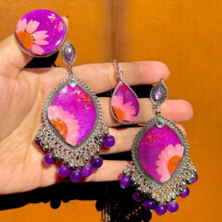 Purple Resin Jewellwey Collection