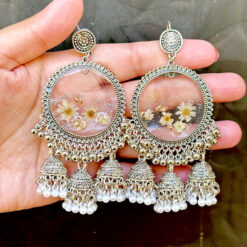 Resin Jhumka Earrings