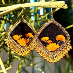 Sunlit Radiance Resin Earrings