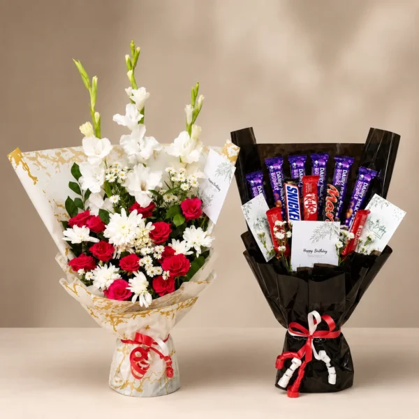 Floral & Choco Charm Set