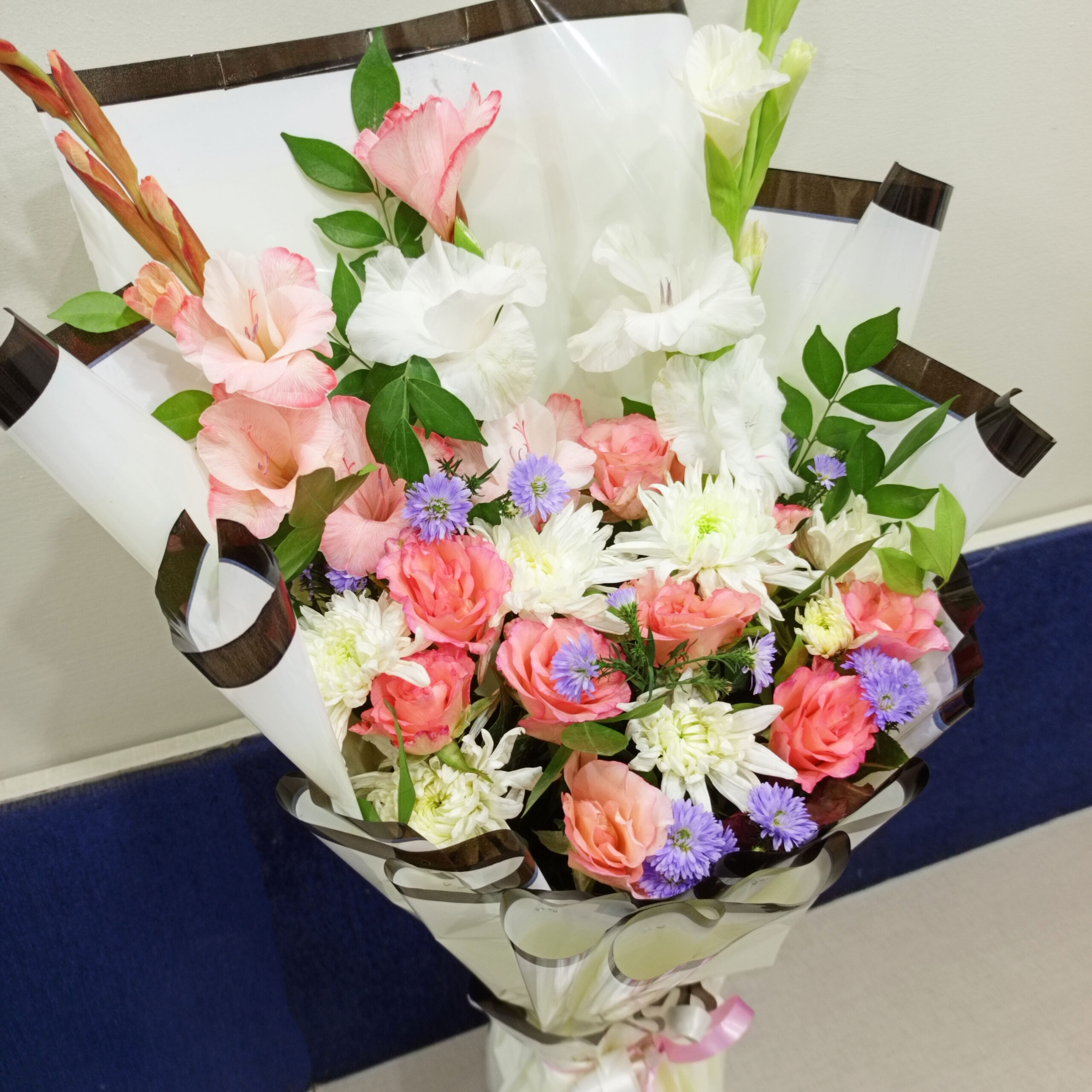 Pink and White Flowers Bouquet