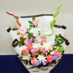 White and Pink Flowers Bouquet