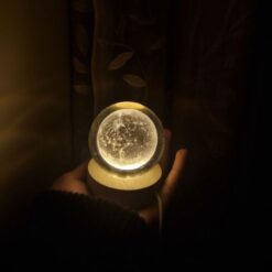 Night Crystal Moon Lamp