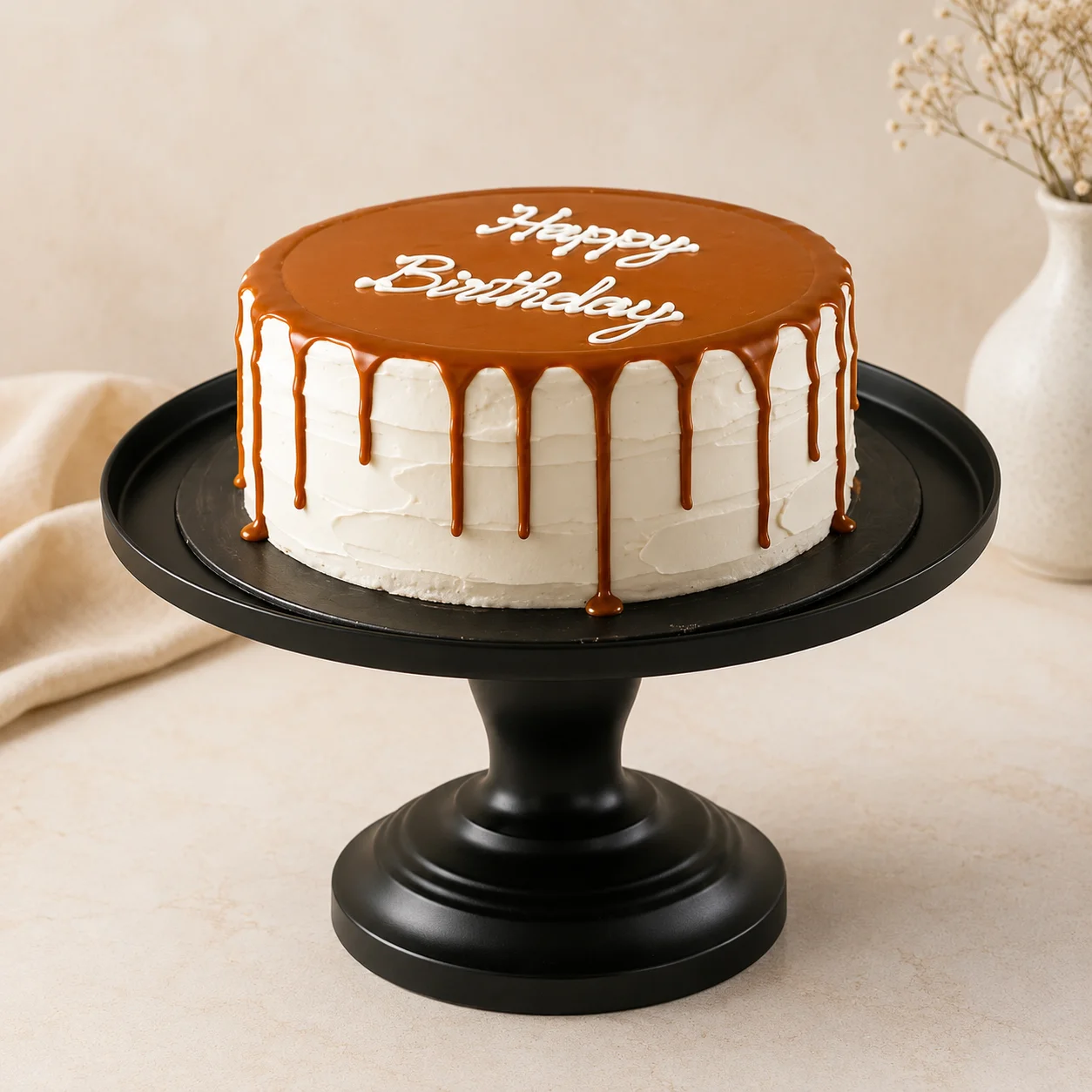 Birthday Caramel Cake
