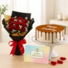 Birthday Caramel & Roses Combo