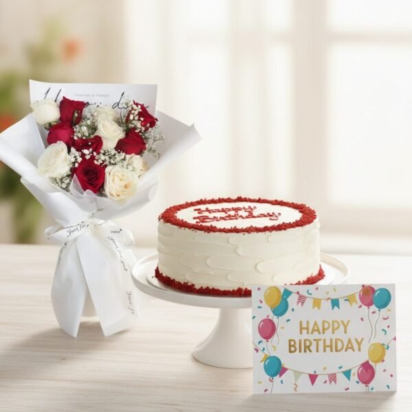 Birthday Velvet Bloom Combo