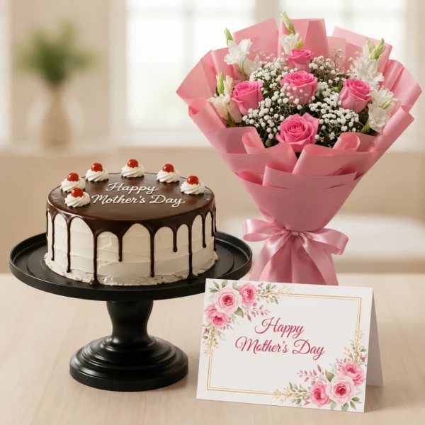 Mother’s Day Cake & Bouquet