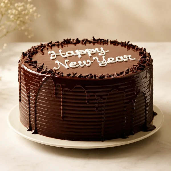New Year Chocolate Cake