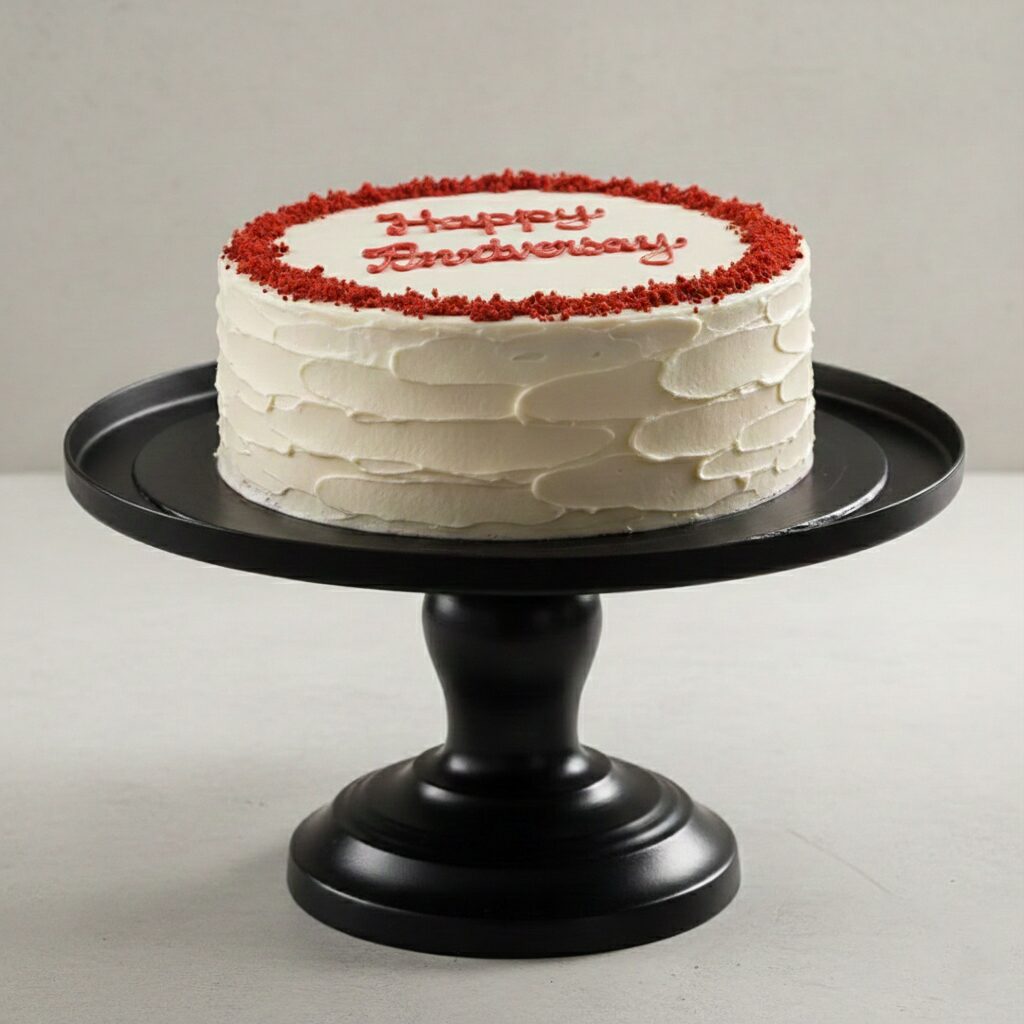 Red Velvet Anniversary Cake
