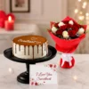 Sweetheart Cake & Roses Combo