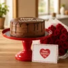 Valentine Cake & Roses Combo