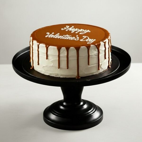 Valentine Caramel Delight Cake