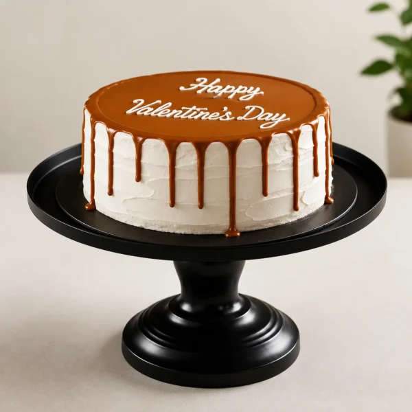 Valentine Caramel Delight Cake