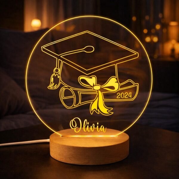 Graduation Cap Acrylic Lamp