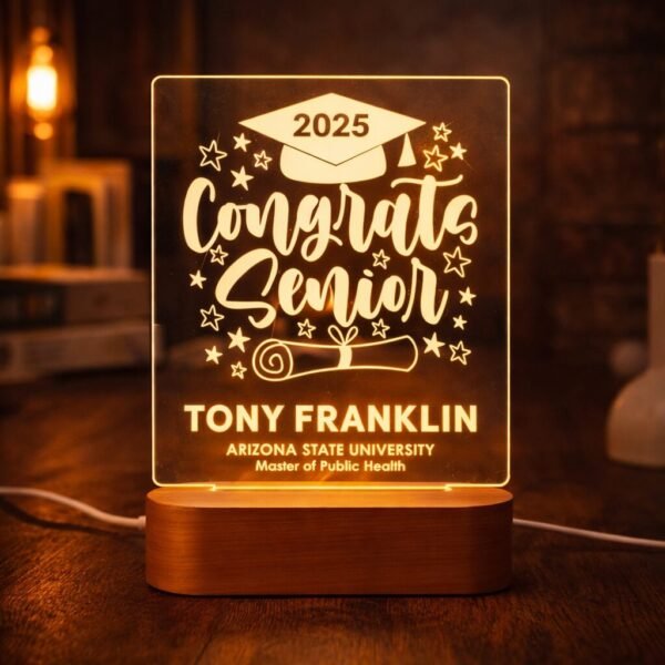 Graduation Congrats Lamp