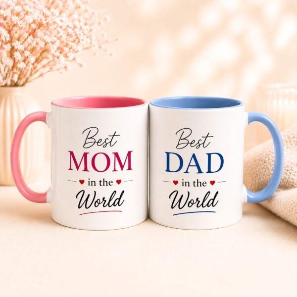 Mom & Dad Love Mug Set