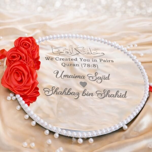 Personalized Nikkah Tray